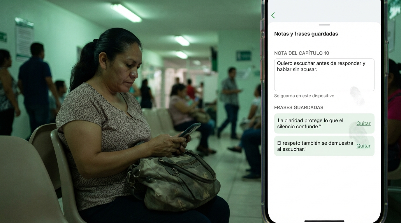 Notas y frases guardadas en el celular